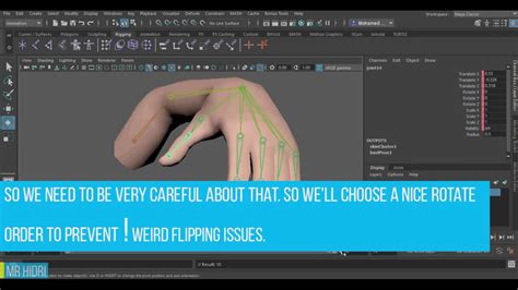 Rigging A Human Hand In Maya Simple Tutorial Youtube