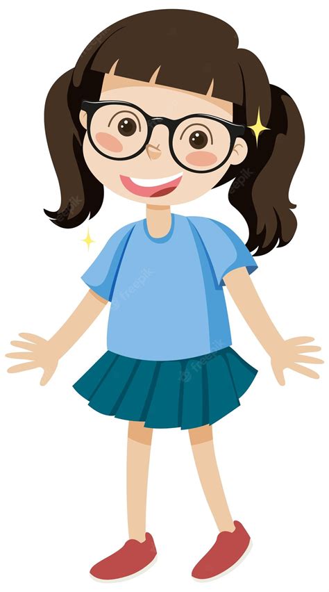 Girl Glassess Clip Art Library