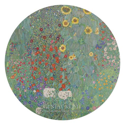 Gustav Klimt Bauerngarten Mit Sonnenblumen Glasbild Gr N Reinders