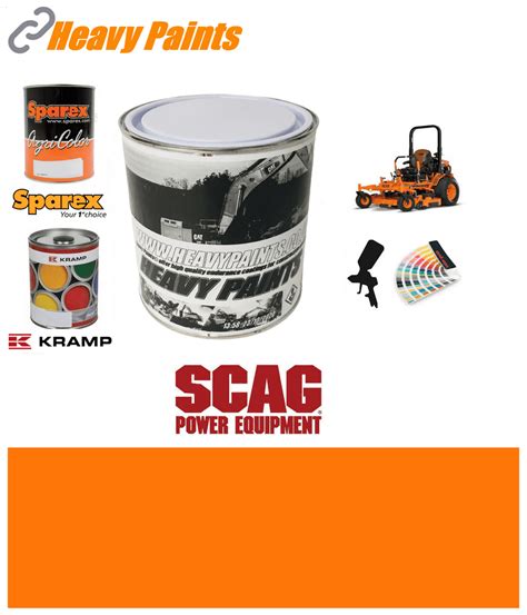 Scag Mower Orange Enamel Paint 1 Litre Tin