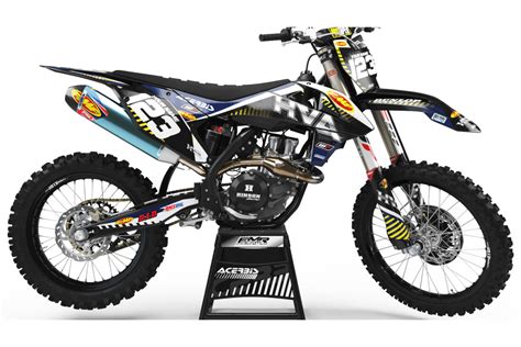 Custom Dirt Bike Graphics Kit FMF CA12I Husqvarna Custom Graphics Mx