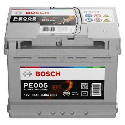 Bosch Autobatterie EFB 60Ah 640A Typ Autobatterie EFB 12 V 60 Ah