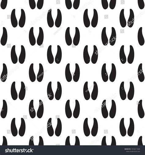 Sheep Footprint Seamless Pattern Background Stock Vector Royalty Free