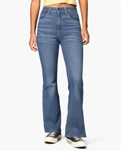 Levis 726™ High Rise Flare Medium Blå Jeans Ljusblå Dam Carlings