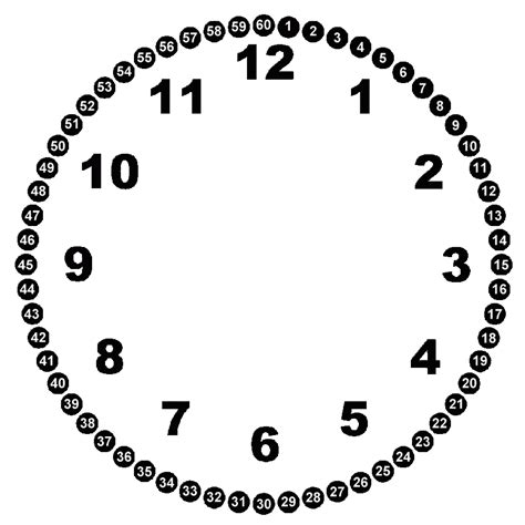 Clock With Minutes - ClipArt Best