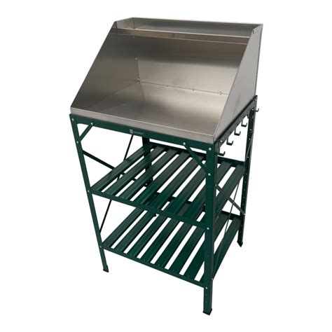 potting bench potting table stainless steel potting tray copagrey