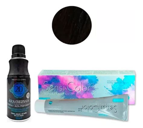 Tinta Para Cabelo Antialérgica Sensicolor Ox Cor 1 0 Preto