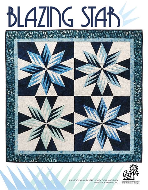 Blazing Stars Pattern Quilting Books Patterns And Notions