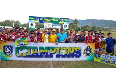 Kalahkan Bintanesia Bintan Muda FC Juara Piala Gubernur Kepri 2023