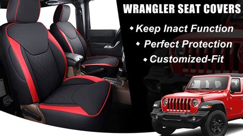 COVERADO Installation 2008 2023 Jeep Wrangler JL Seat Covers 4 Door