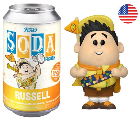 Figurine Soda Là Haut Disney pas cher Russell Canette Orange