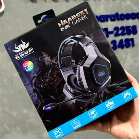 Fone Gamer Headset Knup Kp 488 Profissional Ps4 Pc Xbox One Celulares