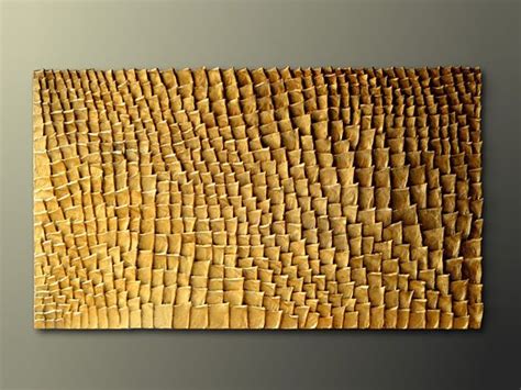 Panneaux décoratifs de mur sculpture avec or relief-art 3D-3D | Modern metal wall art, Gold wall ...