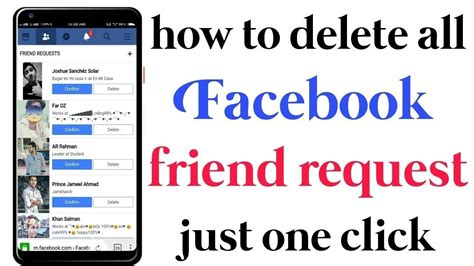 How To Delete All Facebook Friends Request In One Click Cancel All Friend Request In One