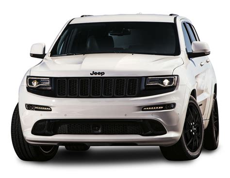 Download Jeep Grand Cherokee SRT White Car PNG Image for Free