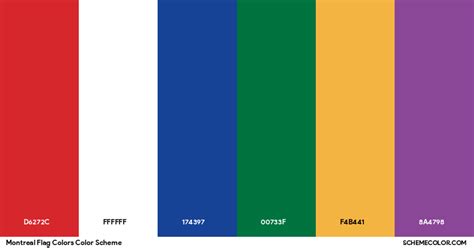 Montreal Flag Colors - Flags - SchemeColor.com