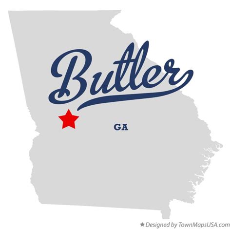 Map Of Butler Ga Georgia