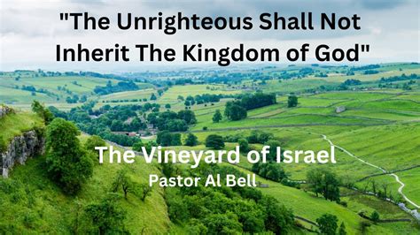 The Unrighteous Shall Not Inherit The Kingdom Of God YouTube