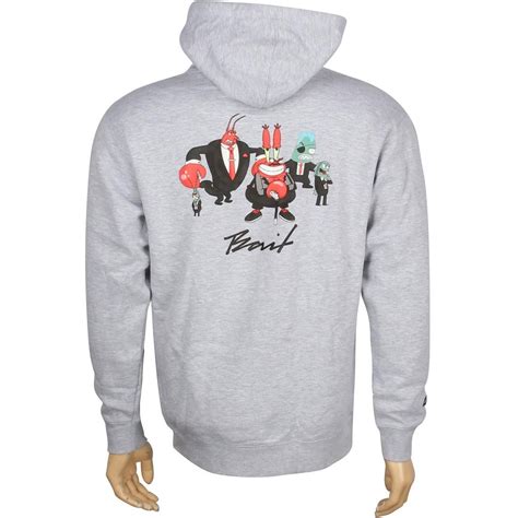 Bait X Spongebob Mr Krabs Pullover Hoody Gray