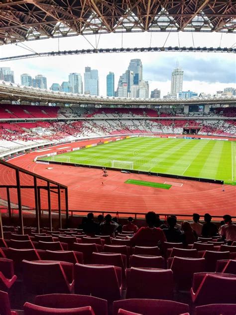 Corner Of The Gelora Bung Karno Main Stadium Jakarta Editorial Stock