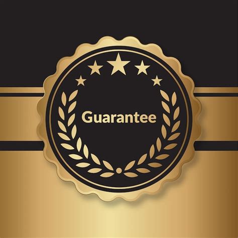 Premium Vector Gold Guarantee Icon Logo Vector Design