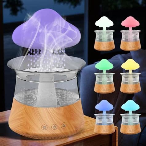 Humidificateur Nuage De Pluie Couleurs Led Nuit Lumi Re