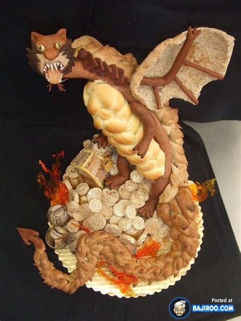 Amazing Dragon Food Art Food Art Bread Art Food Art For Kids