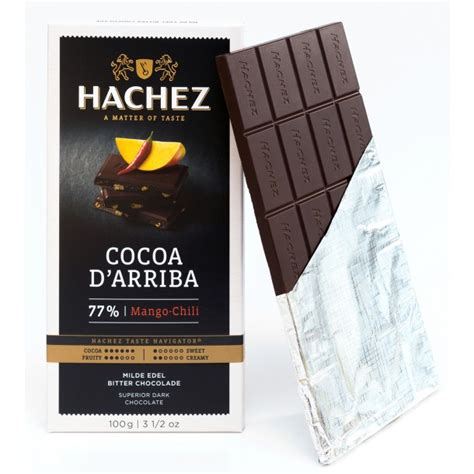 Hachez Cocoa D Arriba Mango Chili Dark Chocolate Bar World Wide