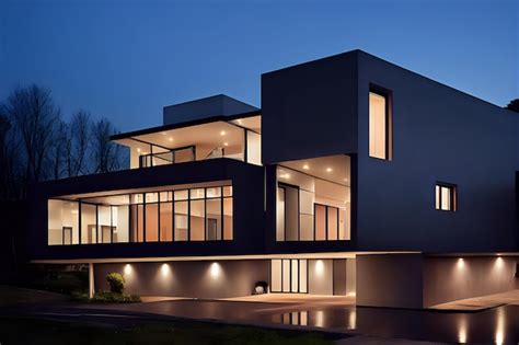 Premium Ai Image Storey House With Contemporary Exterior Designs Ai