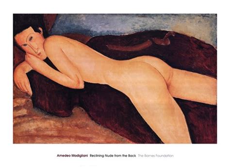 Reclining Nude From The Back C Fine Art Print By Amedeo Modigliani At FulcrumGallery