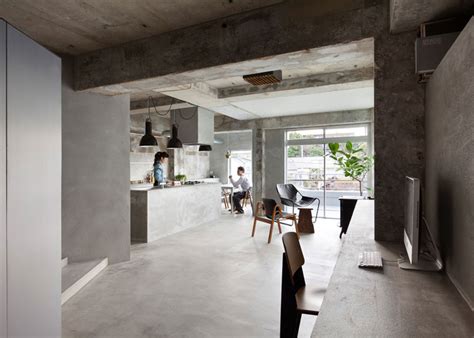 Concrete Apartment By Airhouse Design Office Displays Clothing