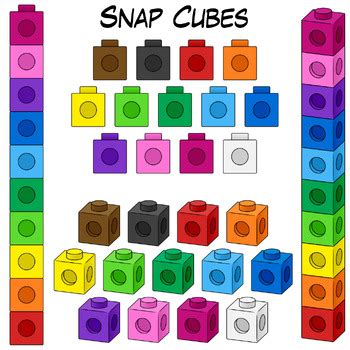 Snap Cubes Clip Art By Digital Classroom Clipart TPT