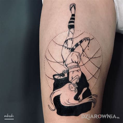 Tatua Nezuko Autor Make Art Tattoo Studio Dziarownia Pl