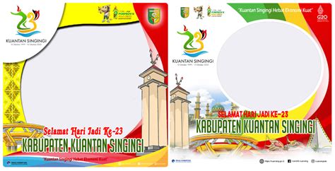 Ragam Twibbon HUT Kuantan Singingi Ke 23 Tahun 2022 Waca Berita