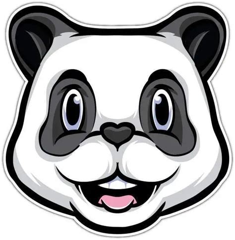 Panda Bear Face Cartoon