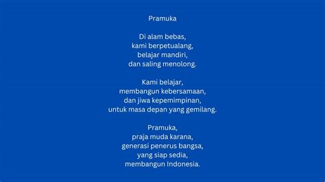 10 Contoh Puisi Pramuka Yang Menyentuh Hati Dan Memotivasi