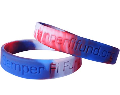 Custom Debossed Wristbands Express Order Delivery