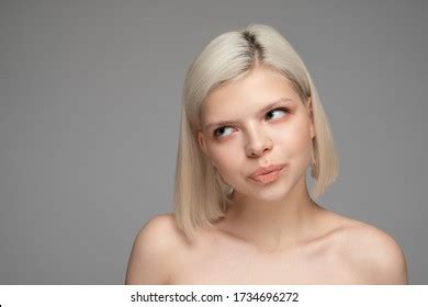 Side View Nude Senior Lady Looking Stock Photo Shutterstock