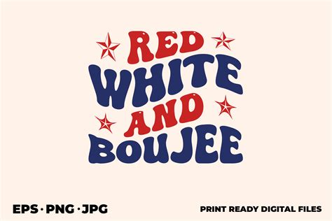 Red White And Boujee Graphic Design Graphic By Style Echo Creative