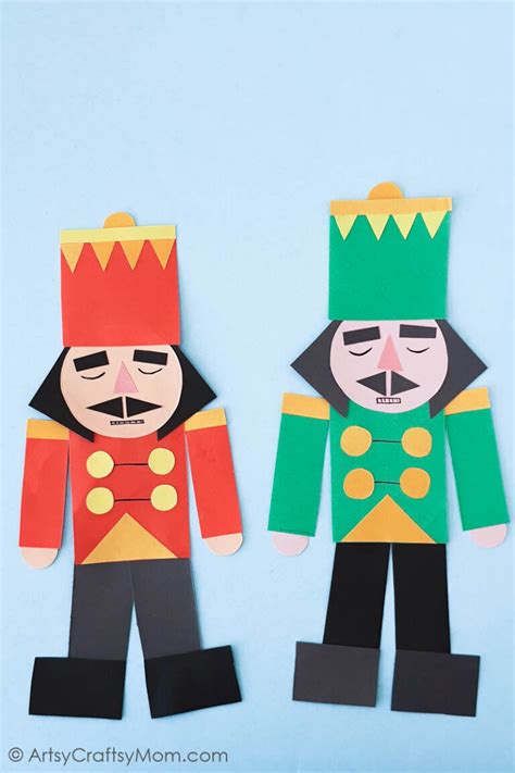 Easy And Fun Shape Nutcracker Craft For Preschoolers