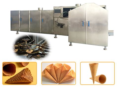 Automatic Ice Cream Sugar Cone Machine For Sale Waffle Cone Production