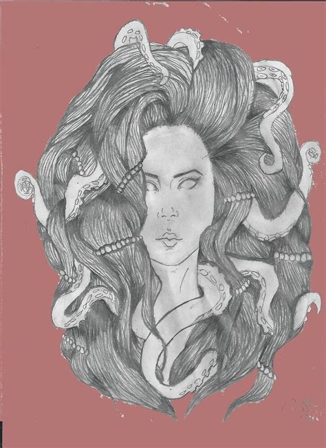 Octopus Medusa Woman By Bunnyelephant Redbubble