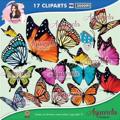 Kit Digital Borboleta Aquarelado 1 Elo7 Produtos Especiais