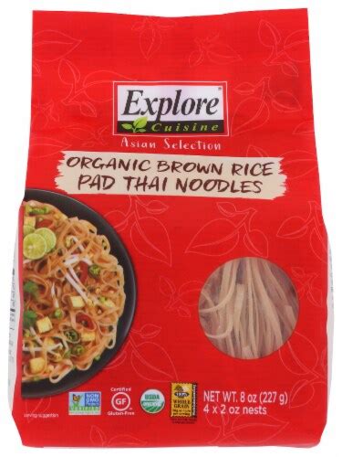 Explore Cuisine Organic Brown Rice Pad Thai Noodles 4 Ct 2 Oz Pick