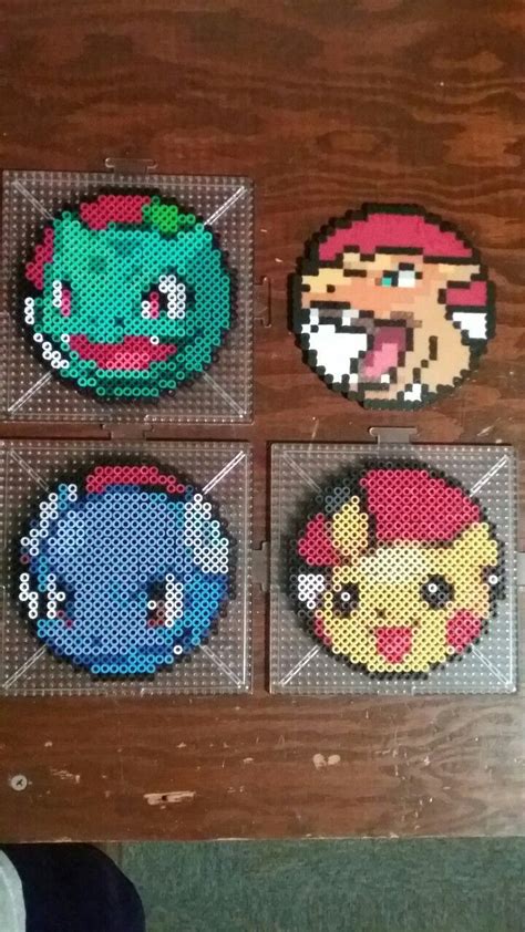 Pokemon Perler Coasters Pokemon Perle Perles Hama Pokemon Perles