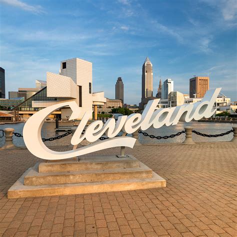 Cleveland Script Sign: North Coast Harbor in Cleveland, OH (6 Photos)