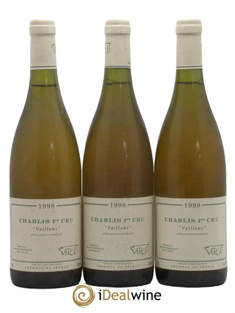 Acheter Chablis Er Cru Vaillons Verget Lot