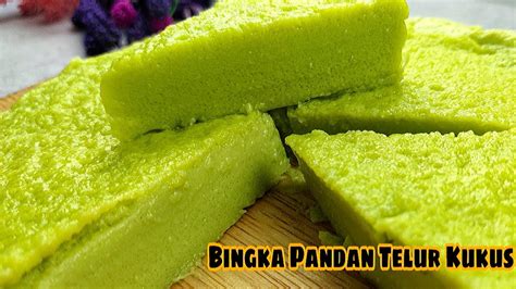 Resepi Bingka Pandan Telur Kukus Sedap Dan Mudah Youtube