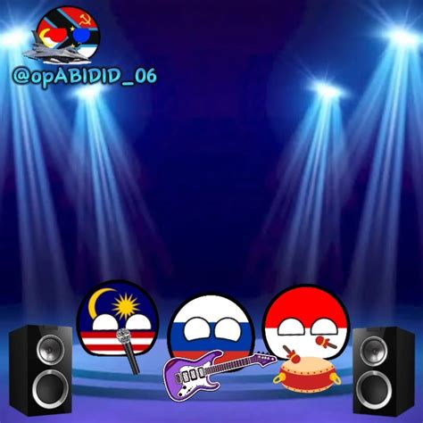 Indonesian Malaysia Rusia Nyanyi Tidurlah Countryballsanimation