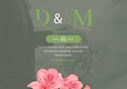 Modelo De Convite De Casamento D Mar Convidamos Voc Psd Edit Vel